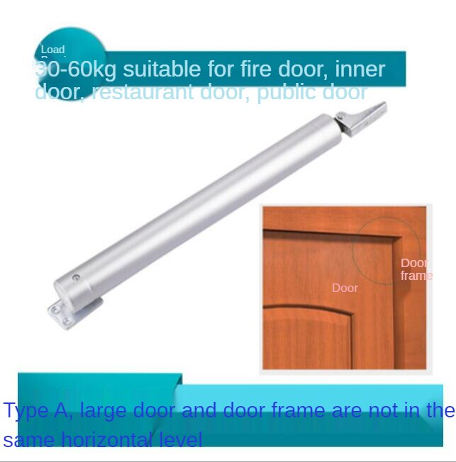 15kg to 60kg Automatic Gate opener Door Closer Aluminum Alloy Soft Closing Adjustable 110 Degree Positioning Stop Door Hardware