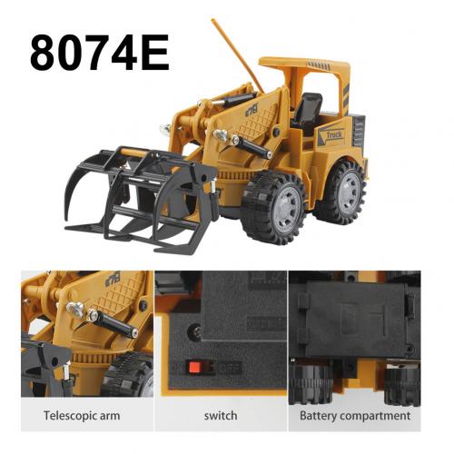 Véhicule pelleteuse avec télécommande sans fil, 5 canaux, jouet pour enfants, 1/24: Grapple Car
