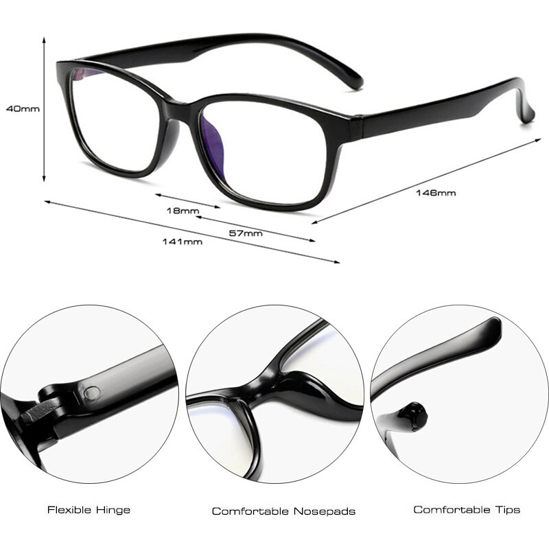 SO&EI Smart Color-changing Anti-blue Light Glasses Square Men Women Photochromic Gray Lens Glasses Outdoor Shades UV400 Eyewear