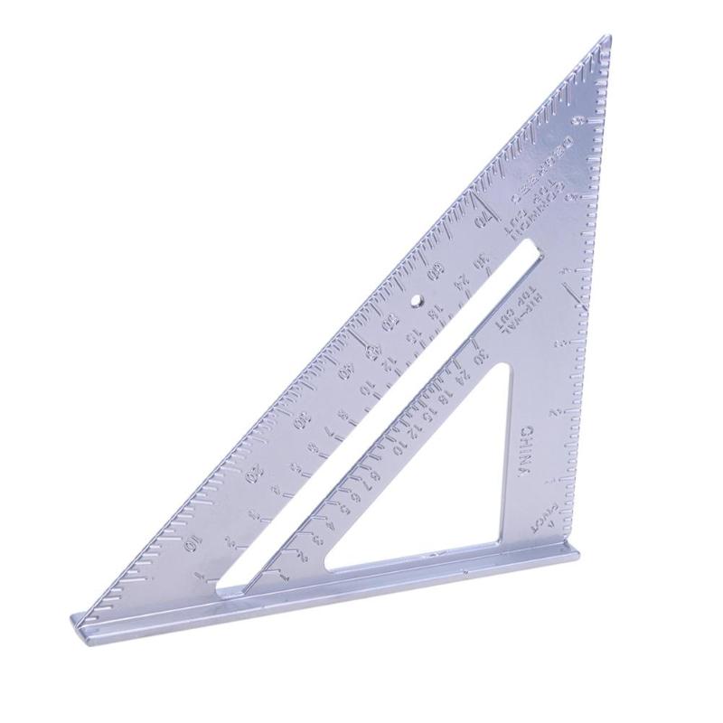 Aluminiumslegering hastighed firkantet vinkelmåler geringsramme tri-firkantet linje sav guide måling meter firkantet snedker lineal