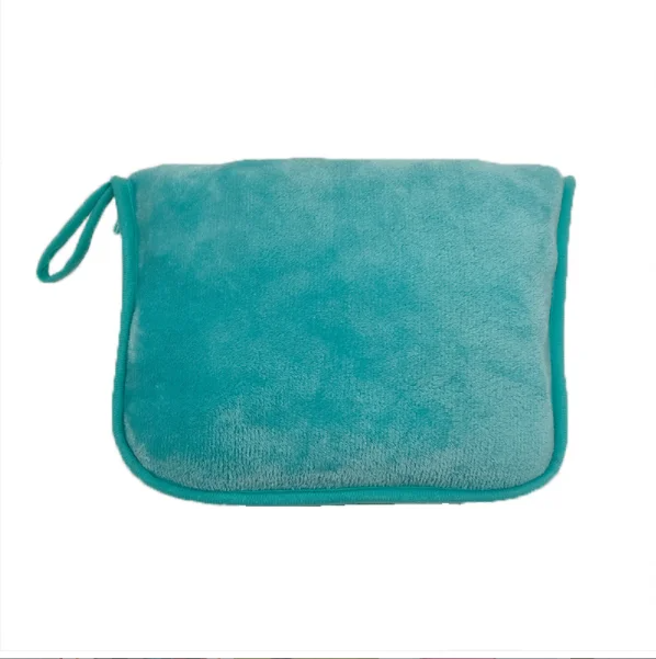 Coperta per aereo con borsa divano da viaggio 2 in 1 coperte per cuscino da tiro per volo con cinturino trapunte per pisolino da viaggio per auto aereo portatile: verde