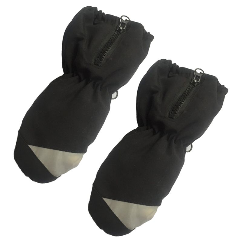 Guanti da sci per bambini caldi antivento bambini ragazzi ragazze antiscivolo inverno Snowboard Snowboard equitazione all'aperto guanto a maniche lunghe: Black