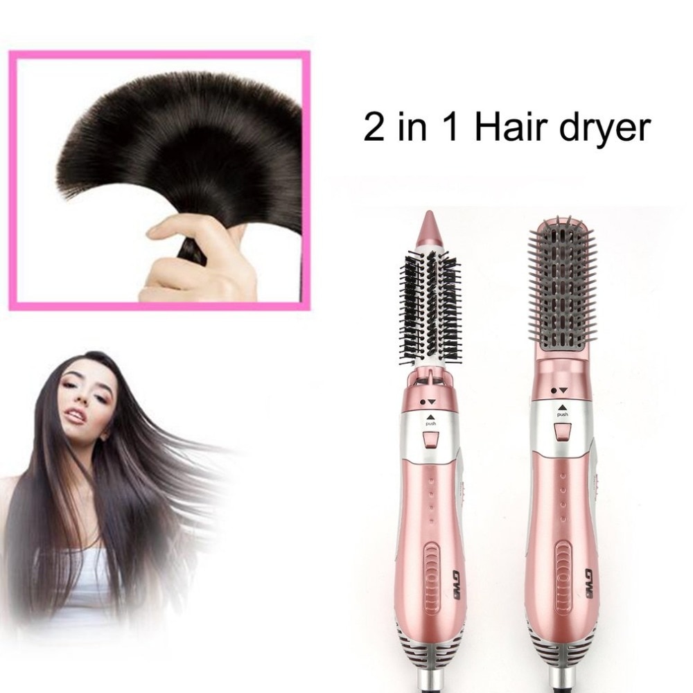 2 in 1 Hair Dryer Multifunctional Hair Straightener Comb & Curling Hair Comb Straightening Rapid Heating Hair Styling Tool Euro