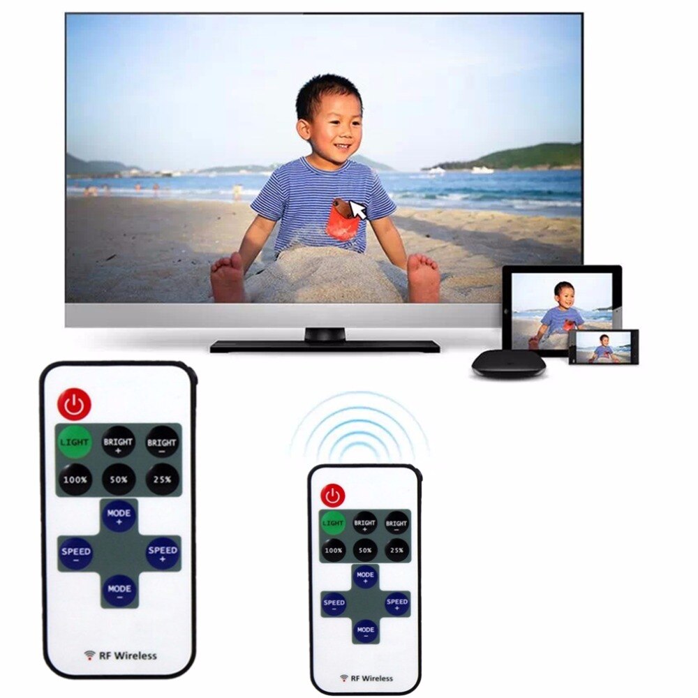 Mini Draadloze Schakelaar Controller Dimmer 12V Rf Led Strip Licht Met Afstandsbediening In-Line Led Licht controller/Dimmer