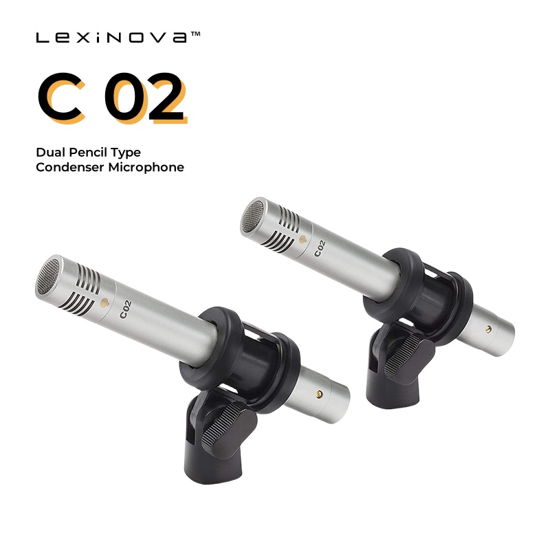 C02 condensator klein membraan ophangmicrofoon potloodtype microfoon met schokbestendige clip piano-opname c02 audio-instrument