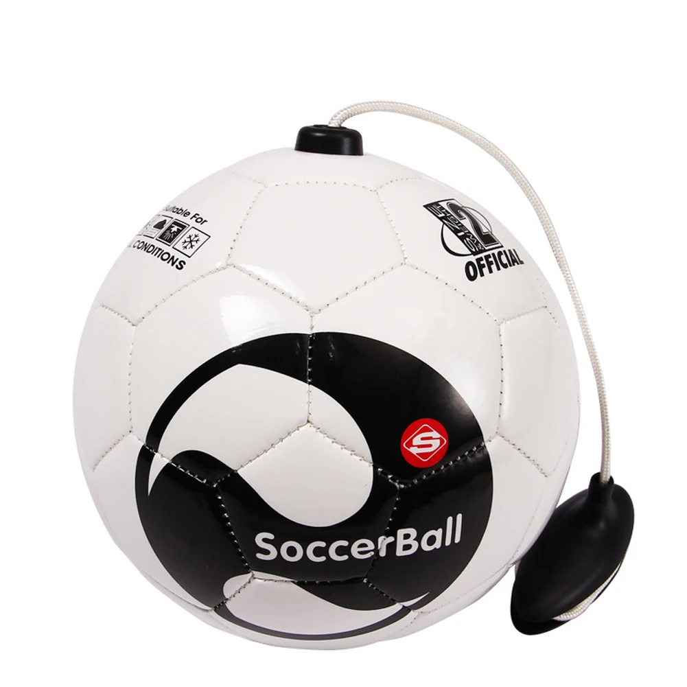 Voetbal Training Bal Kick Voetbal Maat 2 Voetbal Touw Touch Solo Kick Beginner Trainer Praktijk Apparatuur Standaard: Default Title