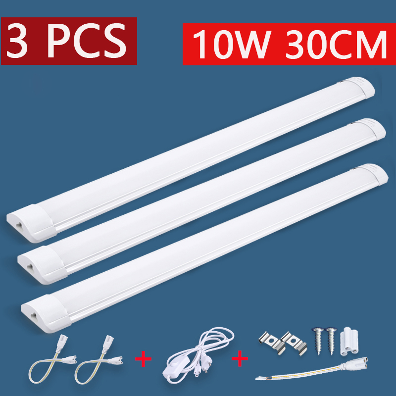 Luces Led para armario de cocina, iluminación Led para armario, 5W, 10W, 20W, lámpara de pared de tubo para habitación, armario, cocina, hogar, 220V: Amarillo cálido / Amarillo claro / 1,0 m