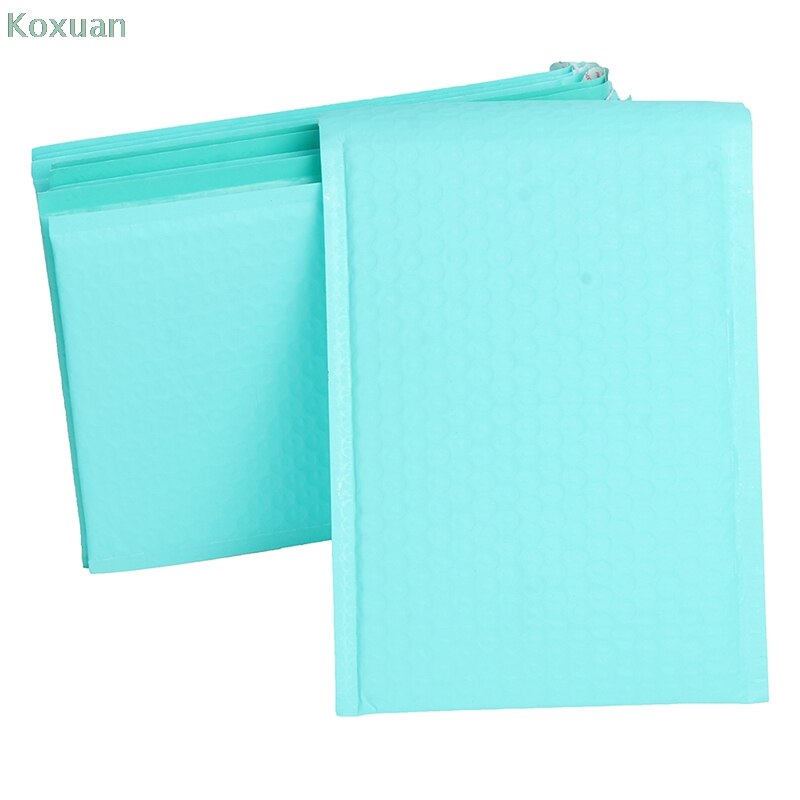 10 Stuks 180X230Mm Bruikbare Ruimte Teal Poly Bubble Mailer Enveloppen Padded Mailing Zak Zelfsluitende Verpakking Zakken