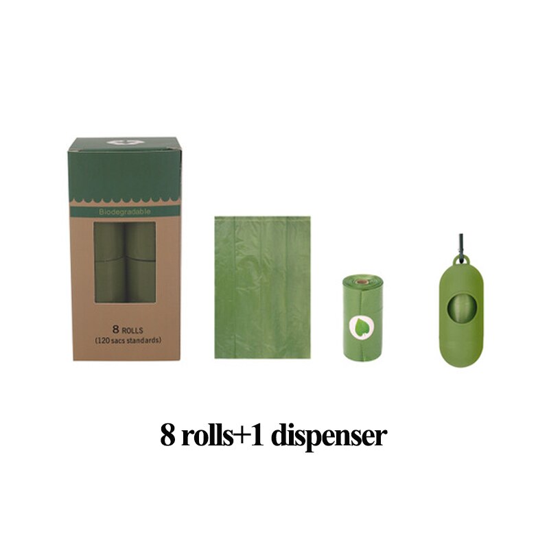 Portable Dog Poop Bag With Dispenser Biodegradable Garbage Bags Outdoor Walking Carrier Waste Bags Dispenser For Dogs Pet Suppli