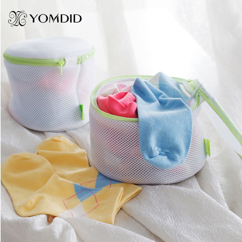 6 Stks/partij Bescherming Mesh Bag Voor Shirt Sok Ondergoed Wassen Wasmand Duurzaam Ritssluiting Mesh Waszak