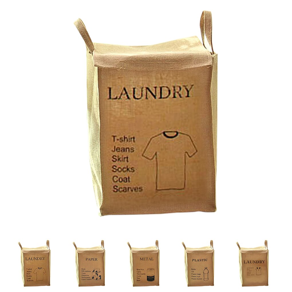 Useful and Affordable COTTON &amp; LINEN Laundry Basket Storage Box Container Sundries Organizer
