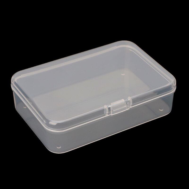 Small Transparent Plastic Storage Boxs Clear Square Multipurpose Display Case: C943