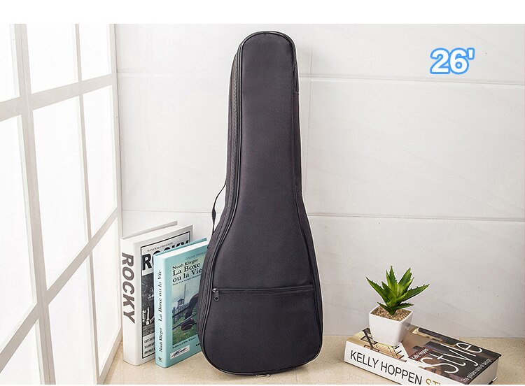 Ukulele Bag 21/23/26 Inch Portable Waterproof Musical Instrument Single Shoulder Bag Soprano Guitar CaseTas Guitar Carry Case: 67x25cm