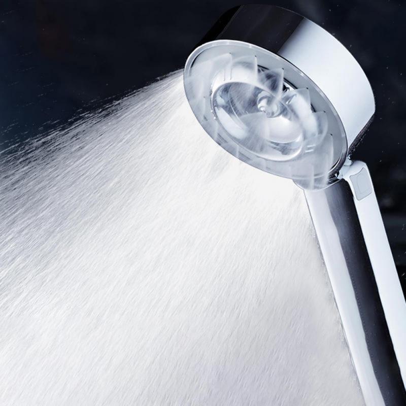 Alcachofa de ducha de doble cara redonda ABS cromada para ahorro de agua ducha de baño de mano de alta presión ducha de mano
