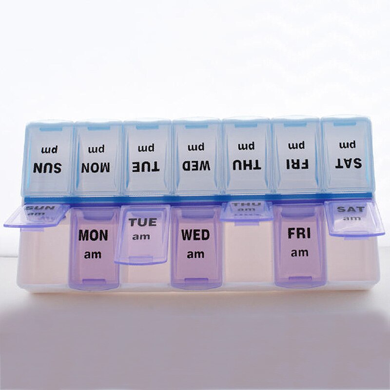 7 Dagen Wekelijkse Pillendoosje Case Tablet Geneeskunde Box Houder Organizer Pill Dispenser Splitters Reizen Divider Draagbare