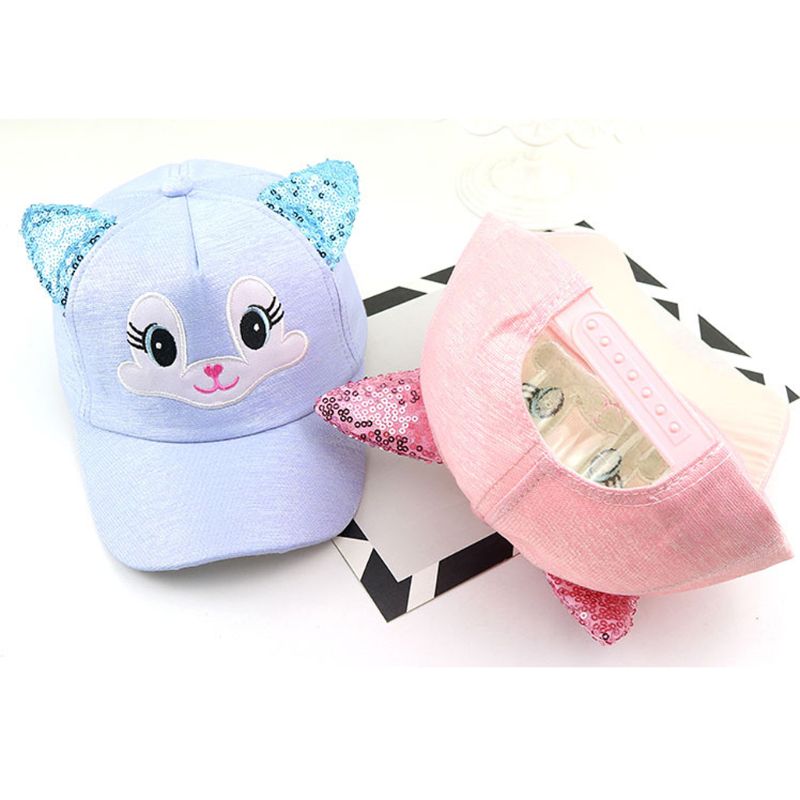 Sombreros de bebé bonitos dibujos animados niño coreano gato béisbol sombrero primavera verano bebé niño sombreros para el sol para niña gorros niños Fotografía Prop