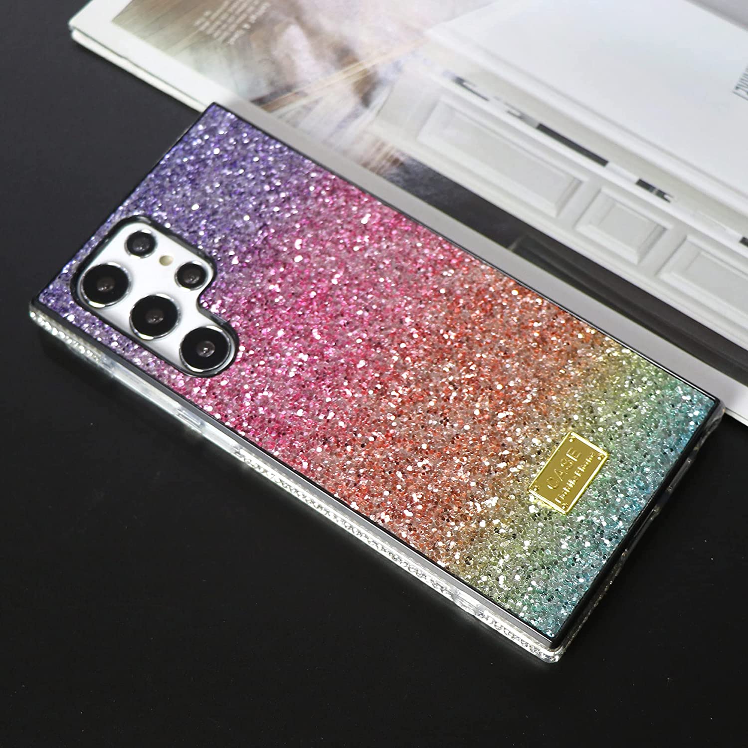 Bling Glitter Luxury Rhinestone Cover for Samsung Galaxy S22 Ultra Case for Samsung S22U S22 S22 Plus Cases Girls Girly Women