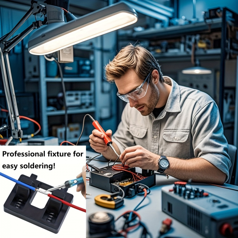 1pc Wire Soldering Clamp - Spring-Loaded, Lightweight & Adjustable Soldering Station, Ideal for Electronics Repair