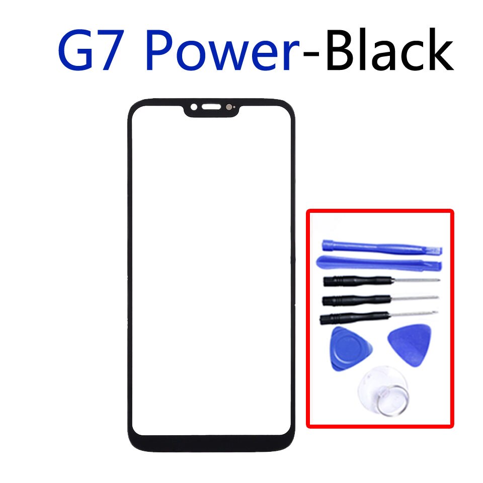 Voor Motorola Moto G7 / G7 Plus / G7 Power / G7 Play Lcd Front Touch Screen Glas Outer Lens vervanging: G7Power-With tool