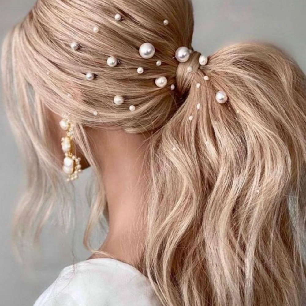 Accesorios para el cabello de boda, horquillas con diamantes de imitación para mujer, horquillas con perlas, tocado de novia, joyería de , , triangulación de envíos