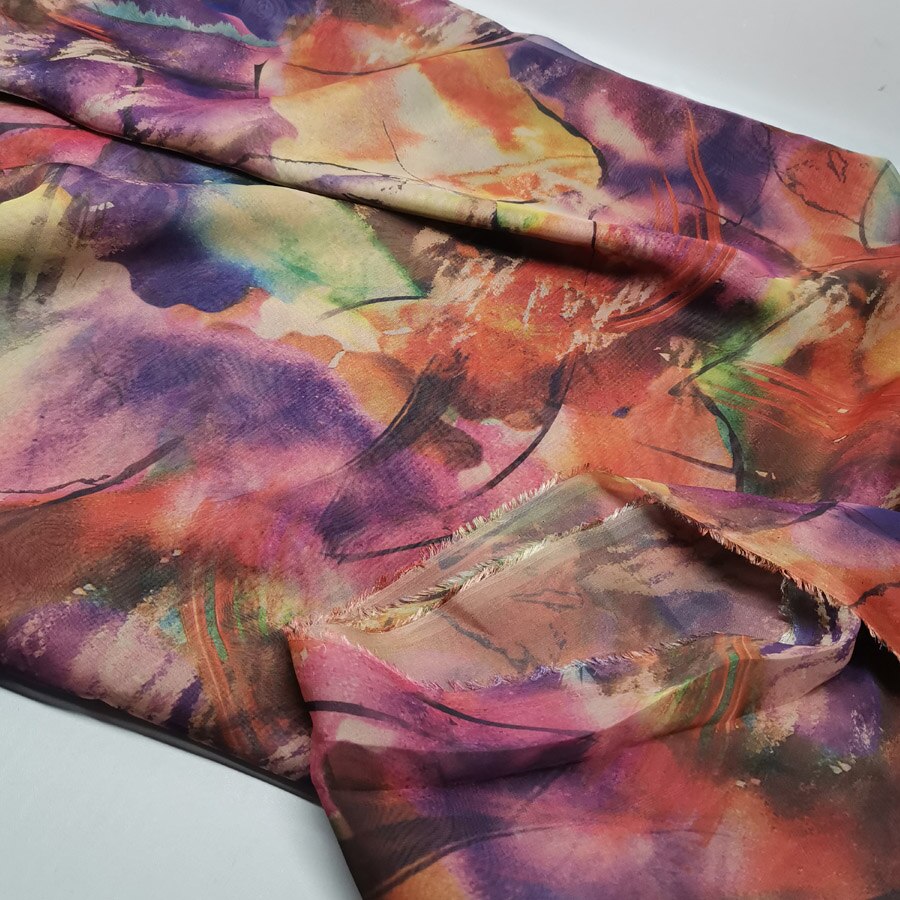 Dress Dancing Fabric Flowing 30D Chiffon Fabric Costume Material DIY Stage Cosplay Dress