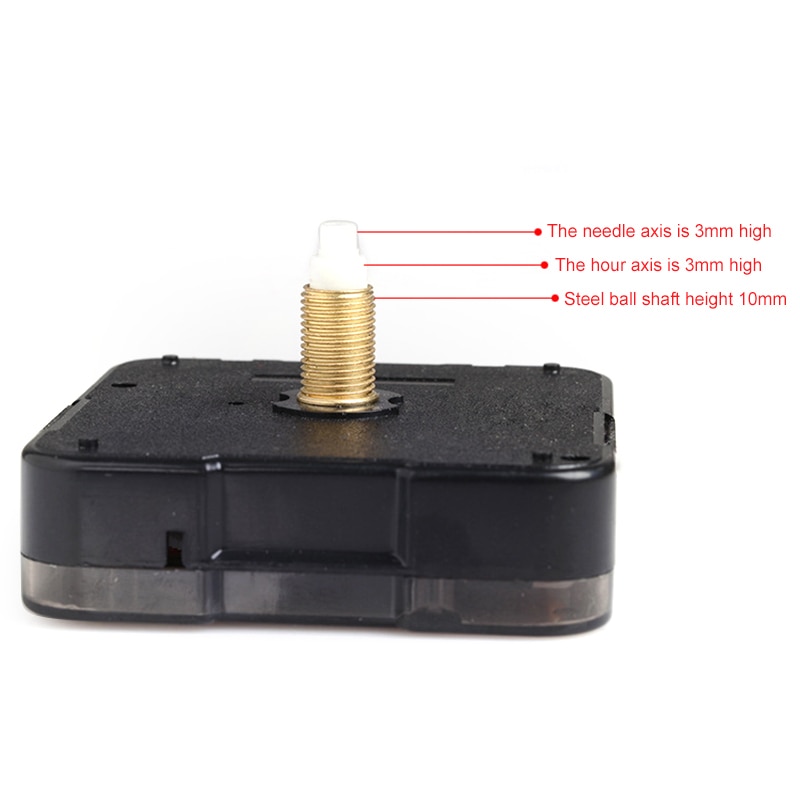 1Pc Professionele Klok Mechanisme Uurwerk Praktische Quartz Wandklok Beweging Horloge Mechanisme Repair Tool Parts Kit Zwarte Hand