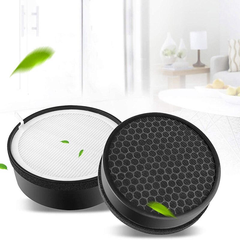 4 Pack Filter Compatible for Levoit LV-H132 LV-H132-RF Air Purifier, True HEPA and Activated Carbon Filter Set