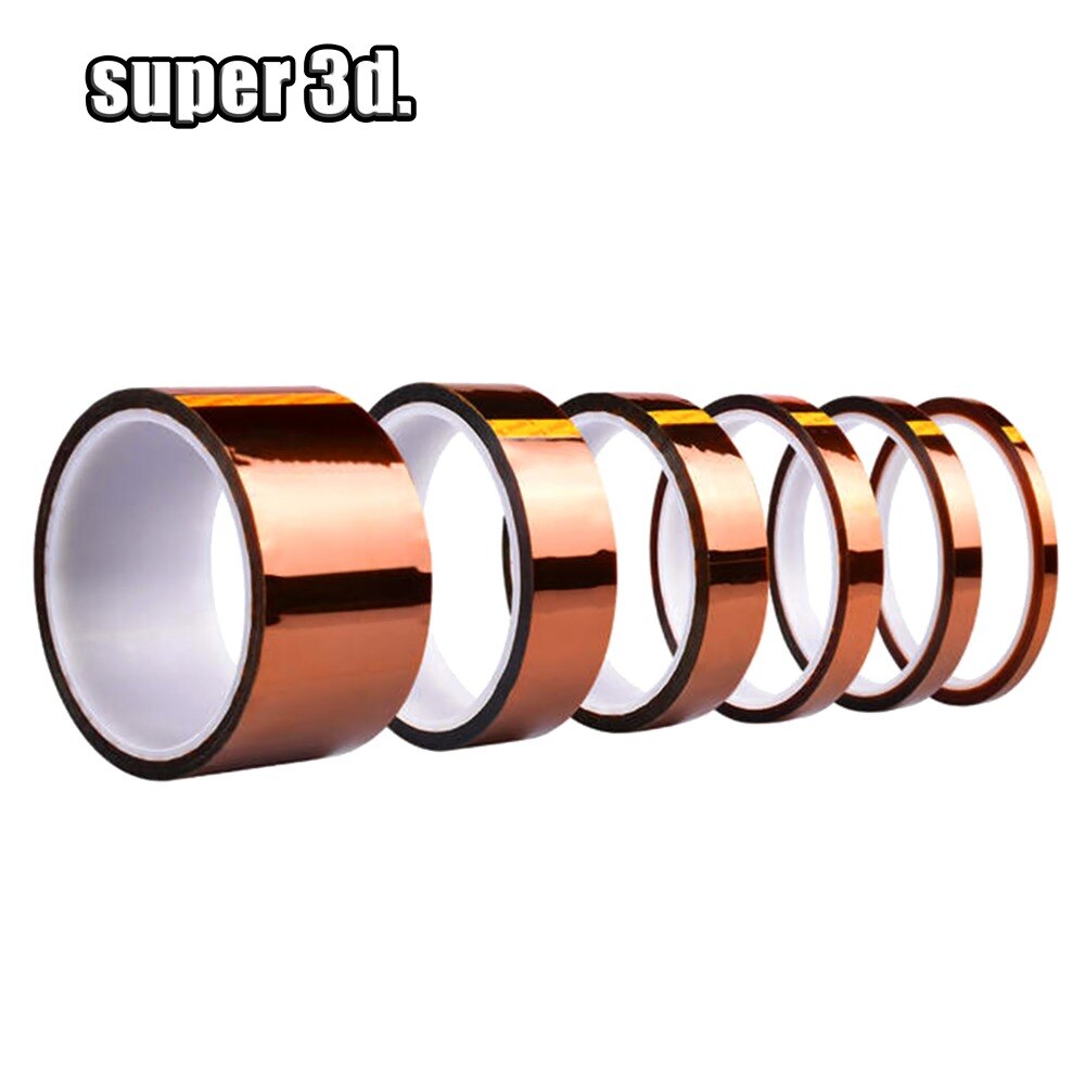 2pcs 20mm x 33m High Temperature Resistant tape Heat dedicated Tape Heat Tape for 3D Printer