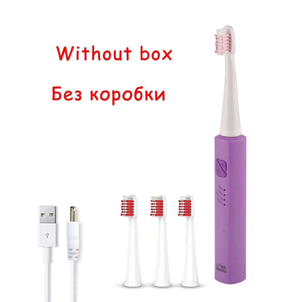 Electric Toothbrush Ultrasonic Rechargeable Toothbrush LANSUNG U1 Sonic Tooth Brush Adult Child Kids IPX7 Electric Toothbrush: Purple no box