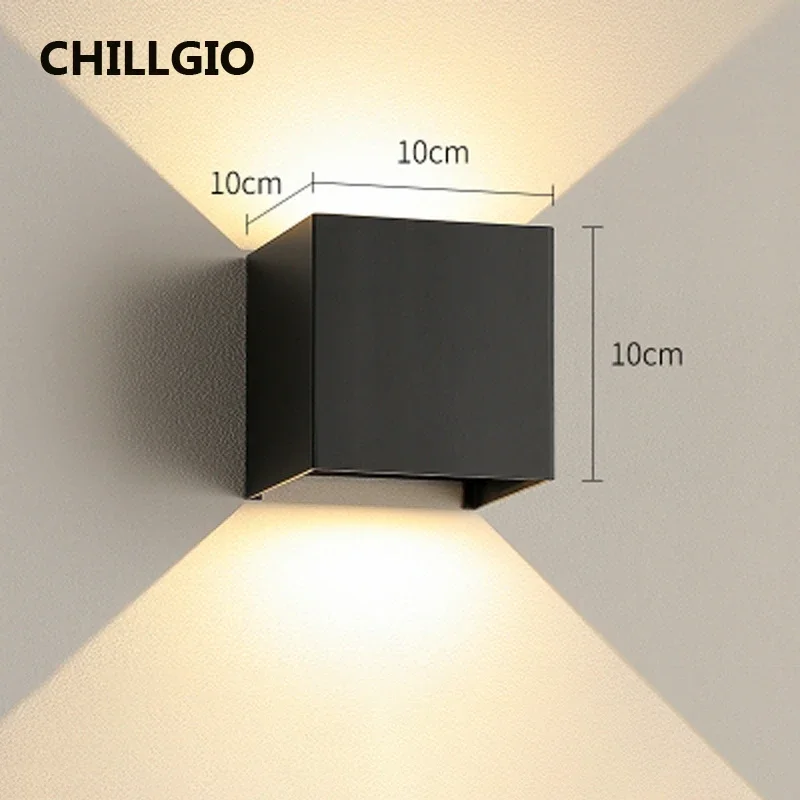 MiniInTheBox LGIO-Lampe de Décoration de Jardin, Appliques Murales G9 Extérieures, Porche Étanche IP65, Éclairage NikLumineux LED en Aluminium: Gris clair / Rouge