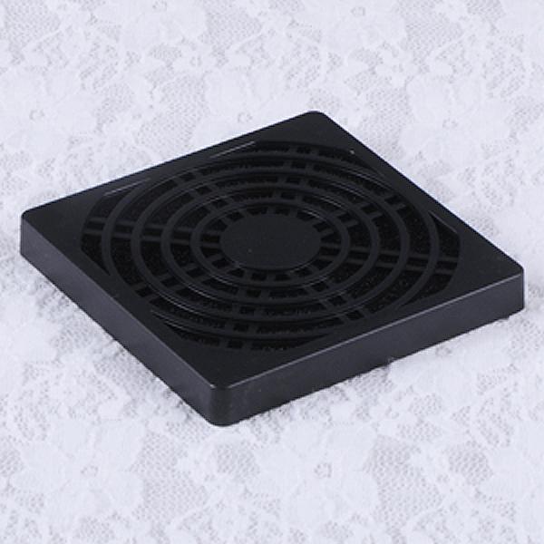 Funda para ordenador PC YCDC 4cm 8cm 9cm Filtro de polvo antipolvo funda para ventilador de ordenador negro: 8CM