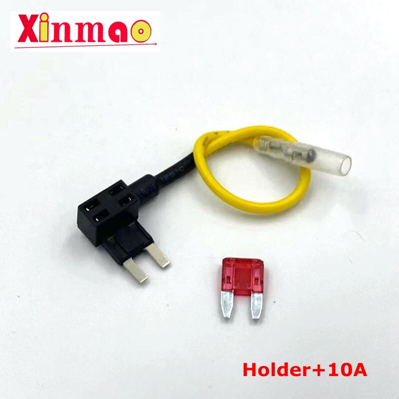 12V Mini Kleine Medium Size Auto Zekeringhouder Add-A-Circuit Tap Adapter Met 10A Micro Mini standaard Atm Blade Zekering: Y Small 10A