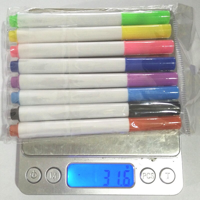 1Set Water-soluble Liquid Chalk Children's Drawing Pen Non-dust Board Chalk Marker Office School Supplies: 8PC