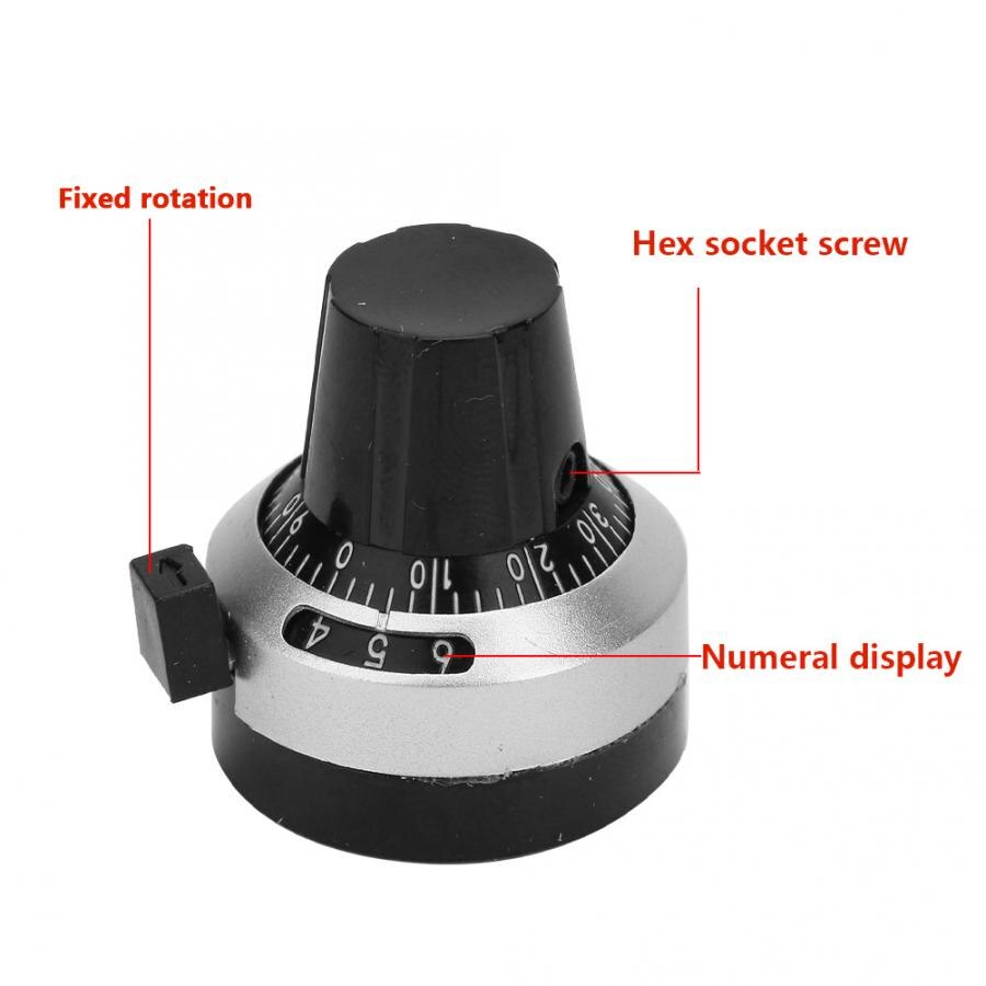 2W High Accuracy Counting Dial Multiple Circles Wirewound Potentiometer 3590S-2-101L 100Ohm Potentiometers
