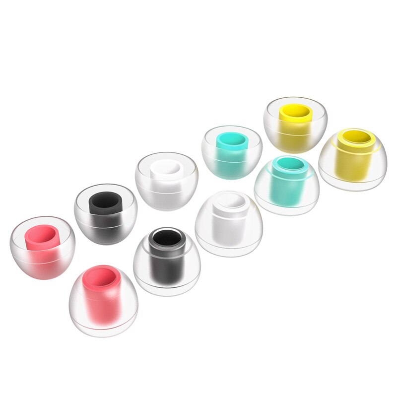 Wooeasy KBEAR 07 Silicone Earphone Eartips S M M- M+ L Size In Ear Earbuds Headset Headphones Accessories for KBEAR KS2 LARK IEM: Dark Grey