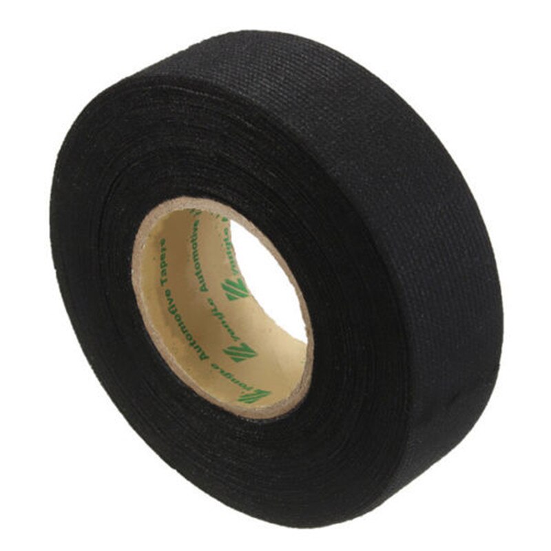 Vehemo 1Roll 19Mm X 15M Geluidsisolatie Kabelboom Tape Sterke Lijm Doek Stof Tape Voor Looms auto Accessoires