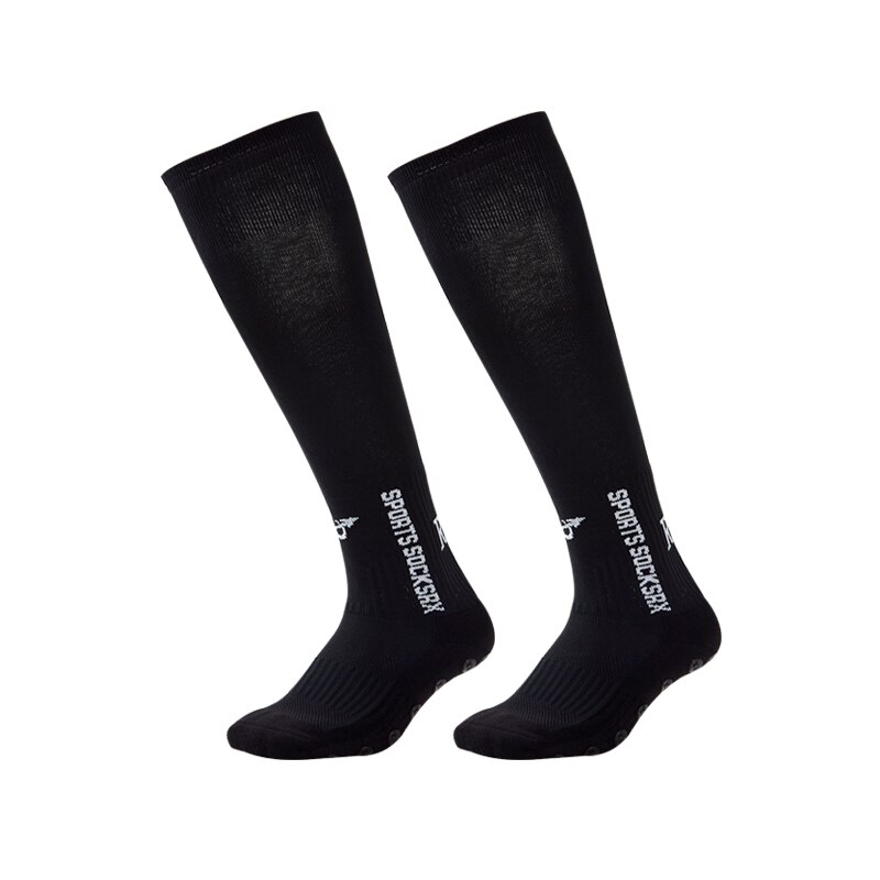 Football Socks - Anti Slip - Non Slip Grip Pads Sports Soccer Trusox Style UK: Zwart / Long tube