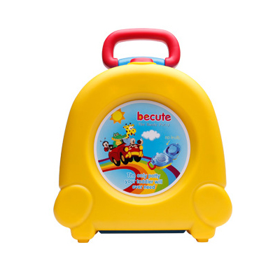 Pot Squatty Portable de voiture de voyage | Pour bébé fille et garçon, 25x23x12 Cm, toilettes, urinoir, couleurs jaune rose, siège de formateurs, toilette,: Yellow