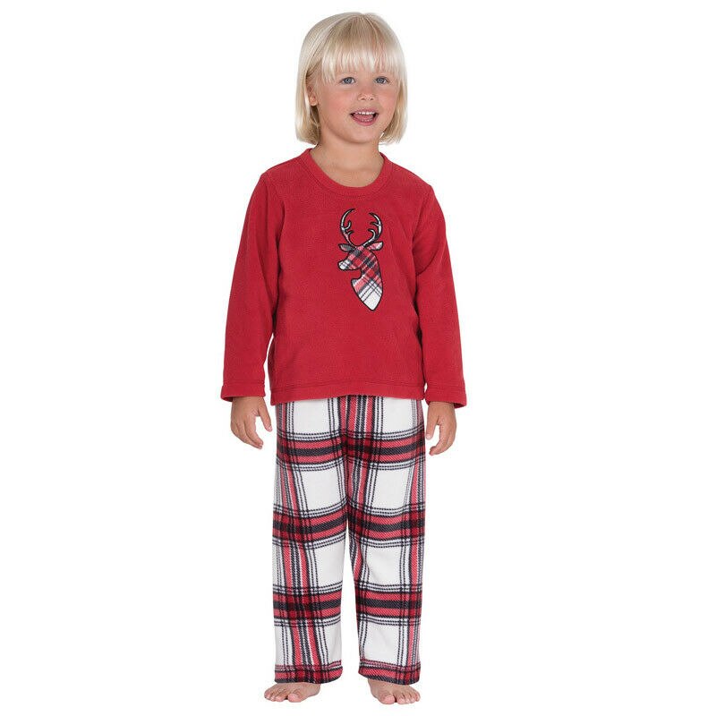 Pudcoco familie matchende julepyjamas sæt jule nattøj nattøj outfits