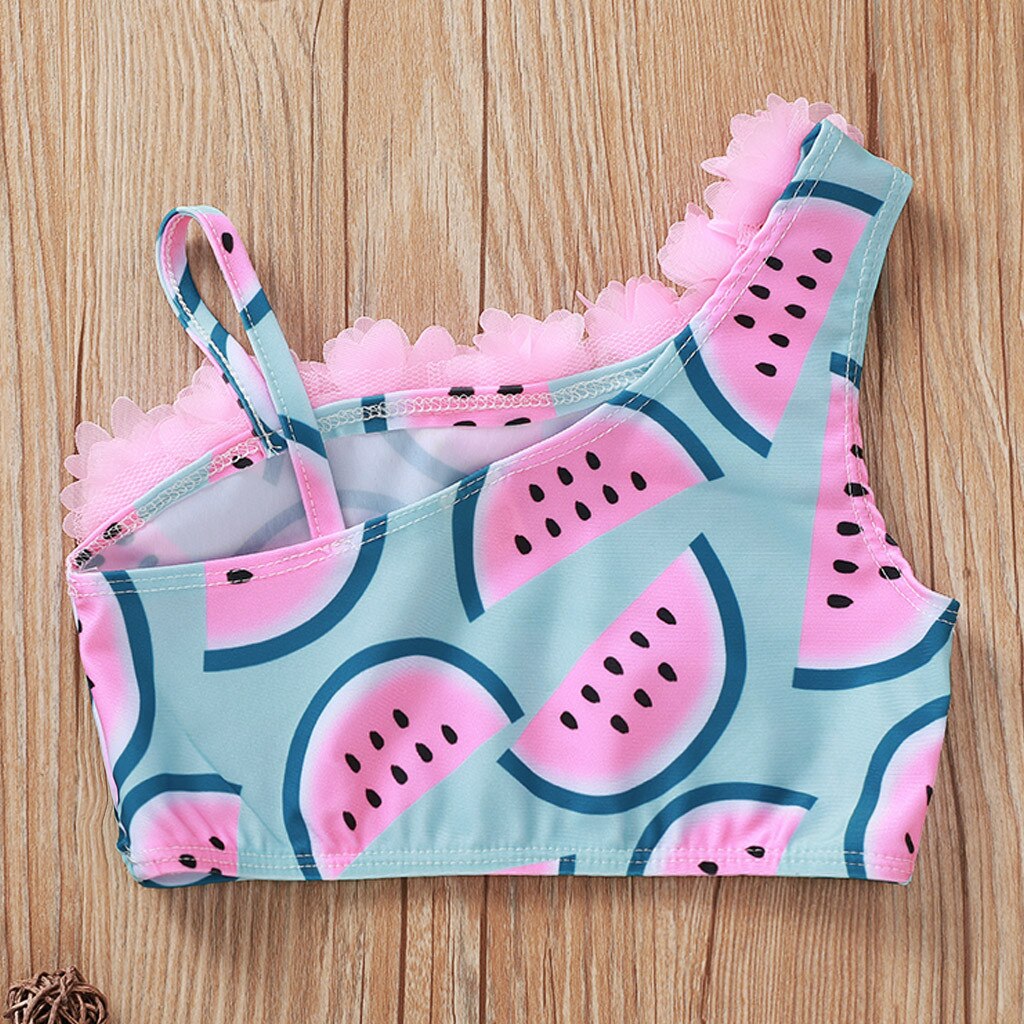 Toddler Kids Swimsuit Baby Girl Watermelon Print Summer Bikini Outfits Swimwear Kid traje de baño niñas entrenamiento