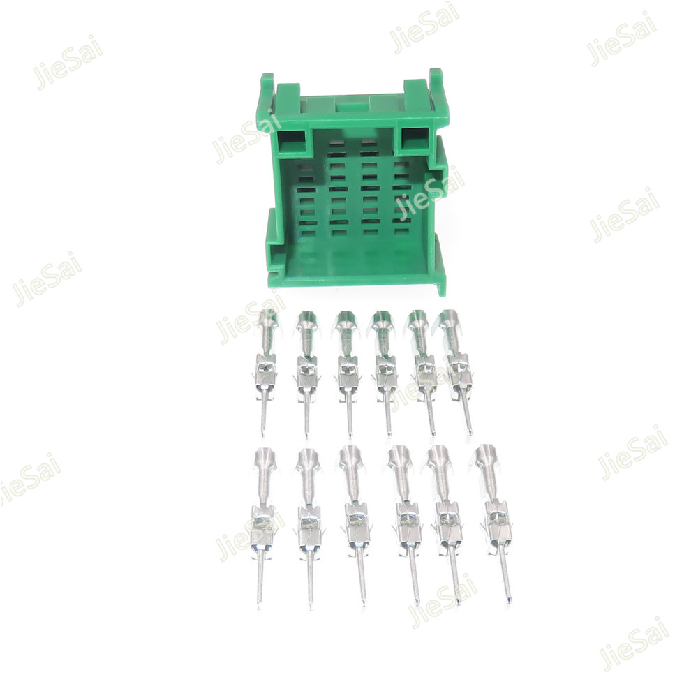 12 Pin 1-967627 8-968972-1 Auto Car CD Player Plug Wire Socket Female Male Connector: Dark Grey