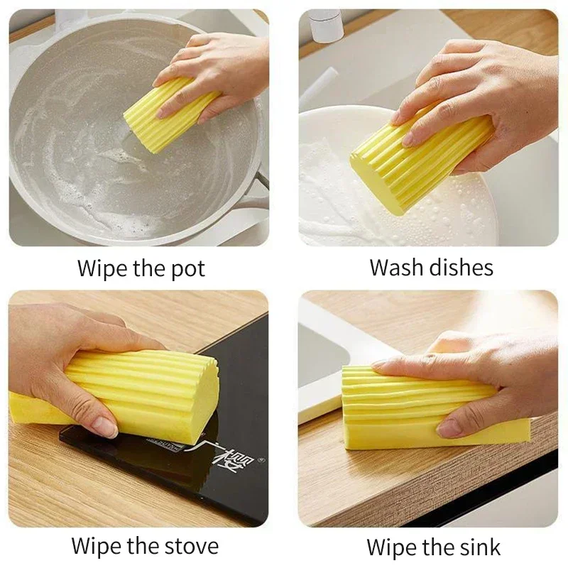 Damp Magic Cleaning Sponge Baseboard Cleaner Duster Sponge Tool Dusters Cleaning Baseboards Household Car Washing Care Cleaning