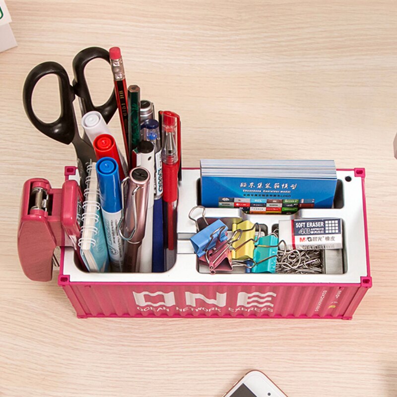 1:30 Simulation model container multi-function pen holder card holder storage box office must be a