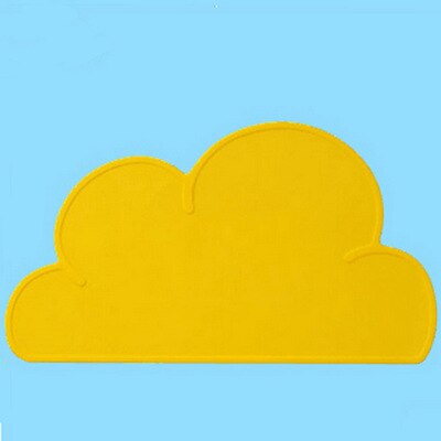 Baby Silicone Placemat Child's Plate Mat Food Grade Silicone Table Pad Waterproof Heat Insulation Kitchen Gadget Easy Cleaning: yellow