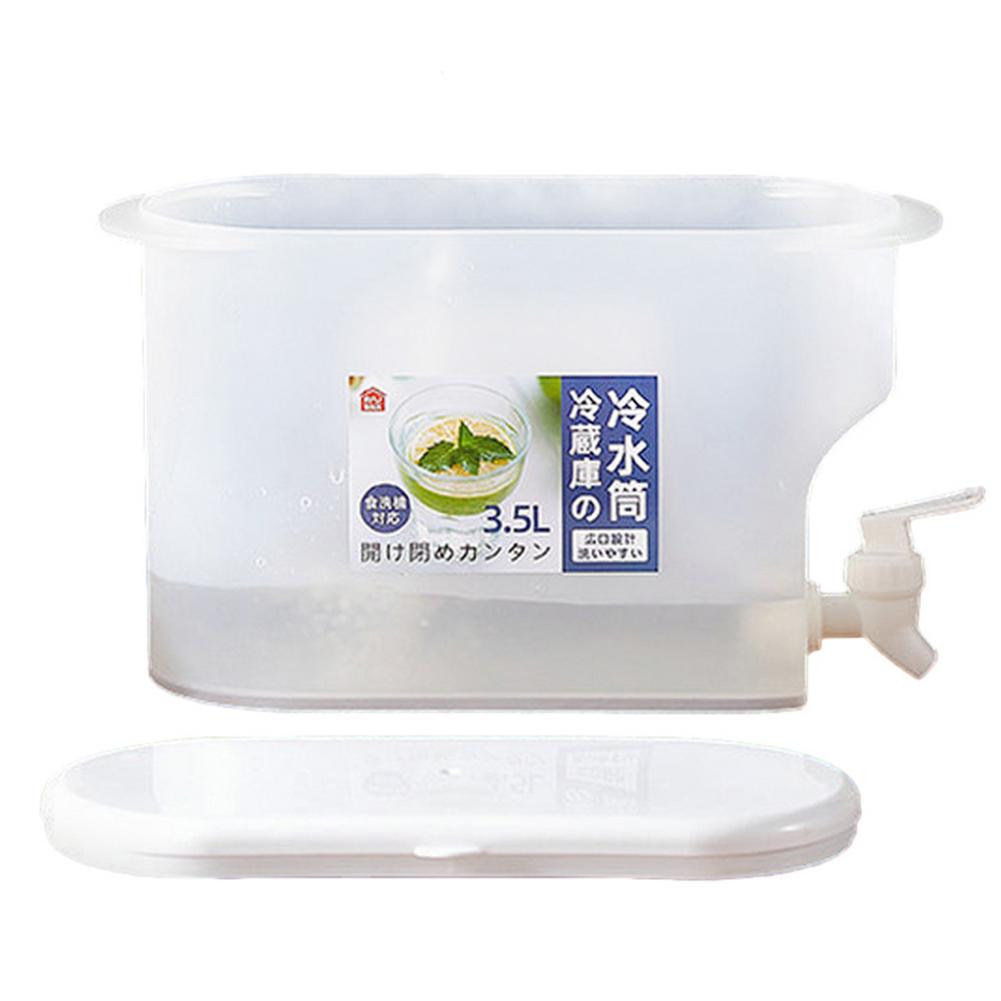 3500ml Water Pitcher Jug With Faucet Fruit Cool Water Pitcher Drinkware Kettle Pot Summer Ice Water Infuser Kettle