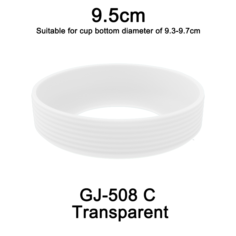 1pc diâmetro 9.5cm 24g rosqueado copo de silicone macio capa inferior resistente ao desgaste anel manga anti deslizamento boa dureza elástica: Verde claro