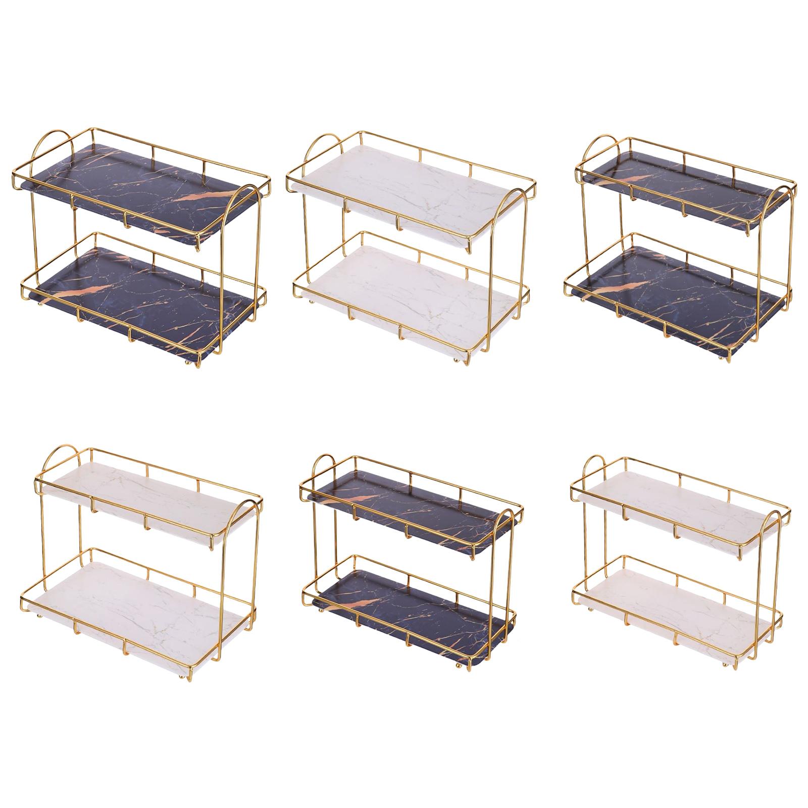 Iron Art Skin Care Product Storage Rack Cosmetic Storage Box Lipstick Makeup Holder Organizer Perfume Display Stand for Desk