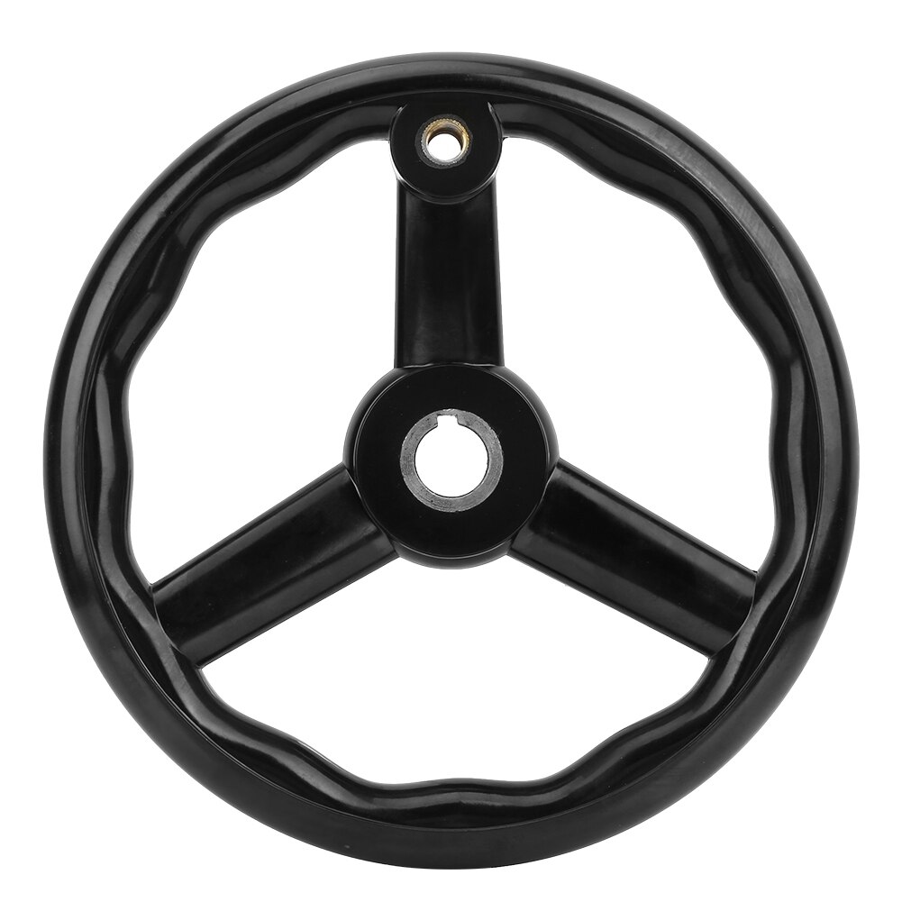 250*25mm anty-poślizg bakelitu 3 szprychowe tokarka koła zamachowego z uchwytem robić maszyna narzędzie czarny