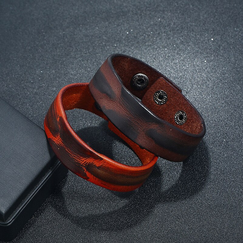 Niuyitid Armbanden En Armbanden Heren Lederen Armbanden Vintage Punk Mannelijke Touw Ketting Mannen Sieraden