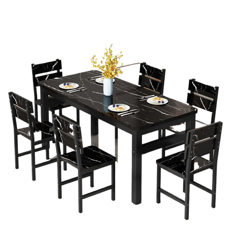 Esstisch mit Stuhl, 1-Tisch, schlicht und , Ich bin modernen Marmor, Heimtisch, Restaurant-Ess-einstellen